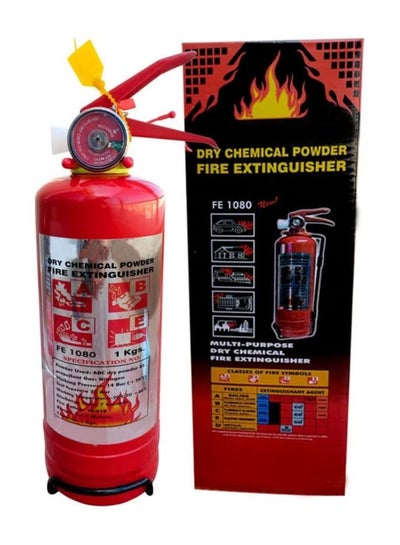 Buy Fire Extinguisher Dry Chemical Powder, Extremely Safe and Long Service, Very good insulating properties, easy to handle and operate (2kg,1Pack) in UAE