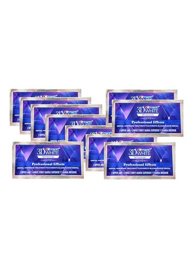 اشتري 3D Whitestrips Professional Effects Advanced Seal - 10 Pieces, 20 Strips 50grams في الامارات