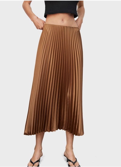 Buy Plisse Midi Skirt in UAE