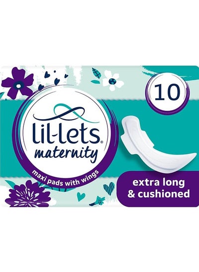 Buy Maternity 10 Maxi Pads with Wings Care and Comfort Extra Long and Cushioned in UAE