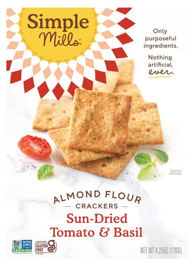 Buy Almond Flour Crackers Sun-Dried Tomato & Basil 4.25 oz (120 g) in UAE