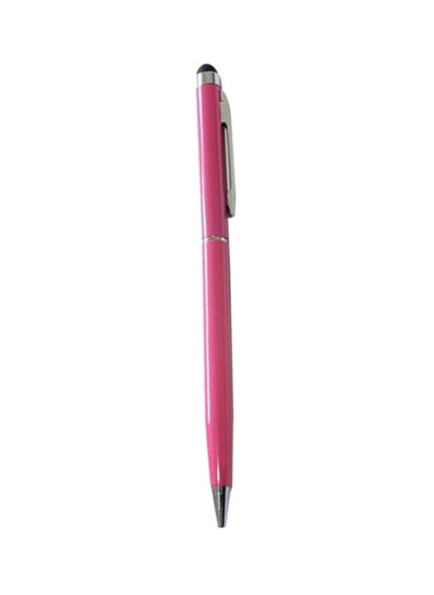 اشتري Aluminum 2-In-1 Ball Pen Touch Screen Stylus For iPhone 5S 5 6/6S Pink في الامارات