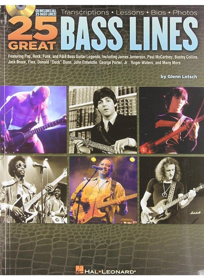 اشتري 25 Great Bass Lines: Transcriptions * Lessons * Bios * Photos في الامارات