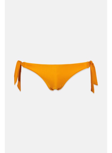 Buy Women Tie Closure Bikini Bottom, Orange in Saudi Arabia