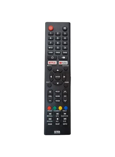 Buy Replacement Remote Control Suitable For Ikon Smart Tv With Netflix And Youtube Button in Saudi Arabia