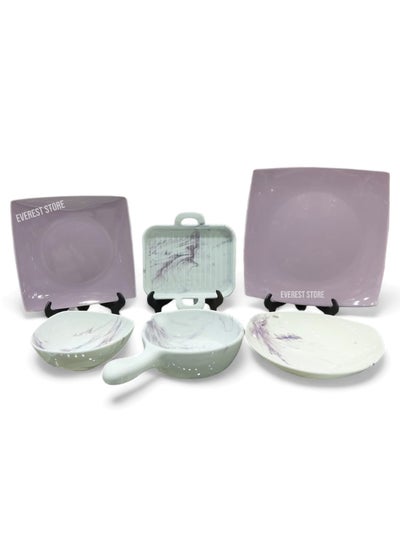 Dinner set porcelain dishes bowls and pans 26 piece Fathy