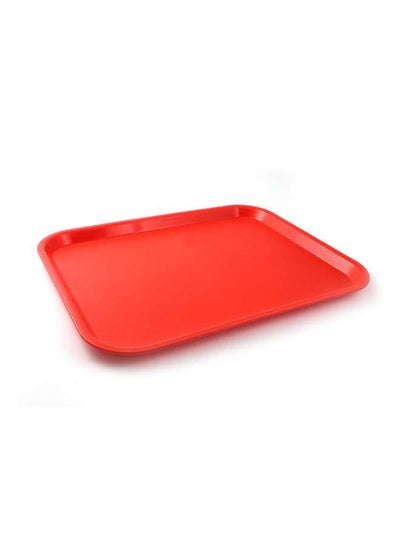 Buy Fast Food Tray Plastic 45x35 cm Red in UAE