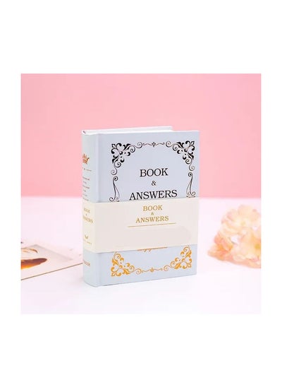 اشتري 1-Piece The Book of Answers,My Life Answer Book Chinese and English Version Diary Note Book,White Colour في الامارات