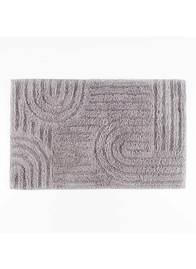 Buy Caro Bath Mat, Grey in UAE