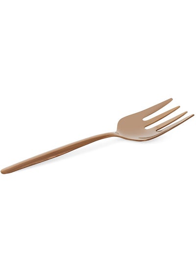 Buy Floryn 1-Piece Serving Fork, Gold - 24 cm in UAE