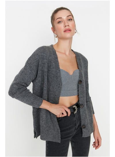 Buy Cardigan - Gray - Regular in Egypt