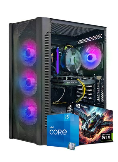 Buy Gaming PC, Intel Core i5-11400F, GTX 1650, 16GB RAM, 512GB SSD, Window 11 Pro, Black Case in UAE