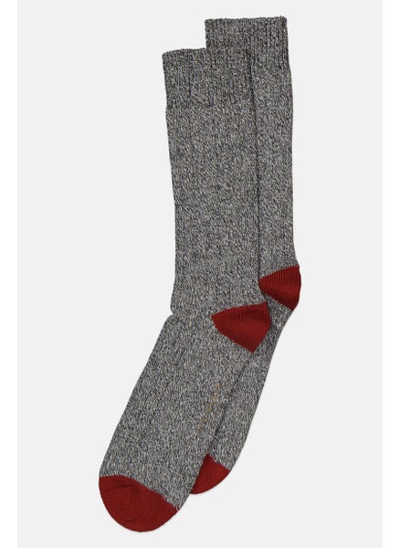 Buy Men 1 Pair Knitted Socks, Grey Combo in UAE