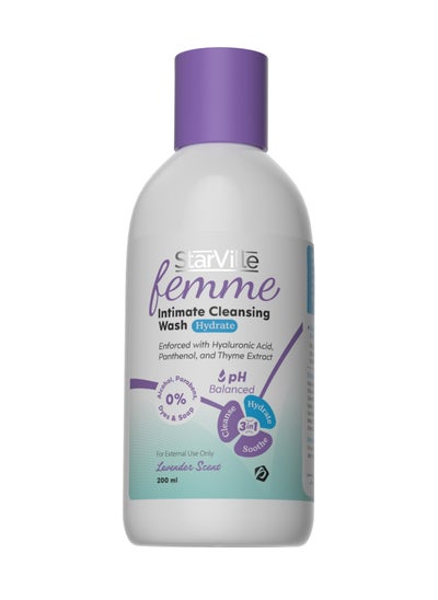 Buy StarVille Femme Intimate Cleansing Wash Hydrate 200 ml in Egypt