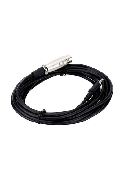 Buy XLR Female To Male Cable 3meter Black in UAE