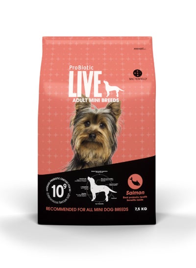 Buy Dog Dry food Adult Mini Breeds Salmon and Rice in UAE