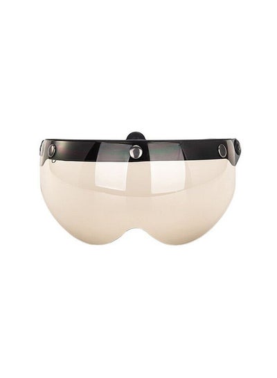اشتري Universal Windproof 3-Snap Motorcycle Helmet Visor Front Flip Up Visor Wind Shield Lens Replacement for Motorcycle Helmet Sunglasses في السعودية