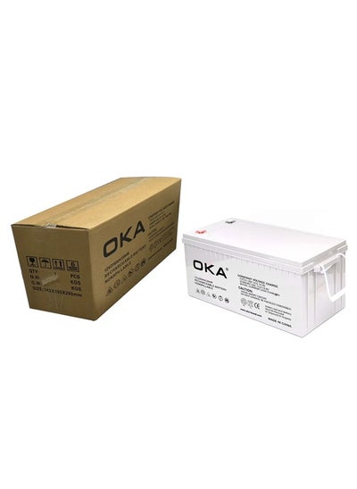 Buy OKA Solar Cell Gel Battery Made of High Quality Material 12V –200Ah in Egypt