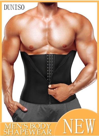 اشتري High Waist Shapewear Girdle for Men Protect Waist Shaping Belt Tummy Control Shapewear Sport Workout Slimming Body Shaper Bands في السعودية