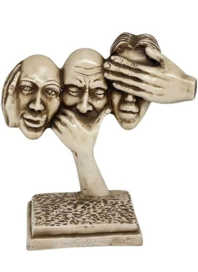 Buy Modern Human Face Statue Don't See Don't Hear Don't Speak in Egypt