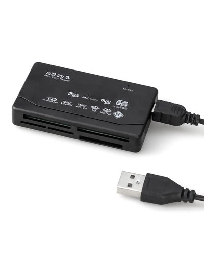 اشتري 6 in 1 Memory Card Reader - Universal USB Card Reader for SD/Micro SD/CF/XD/MS Pro/M2 Card في الامارات