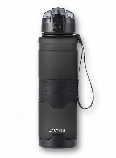 Sports Water Bottle 1L with Leak Proof Flip Top Lid BPA Free Tritan ...