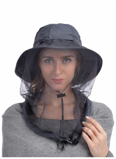 Buy Head Net Hat, 50+ UPF Protection Safari Hat with Removable Mesh Hidden Netting in UAE