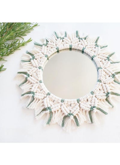 Buy Large Macrame Mirror , Macrame Wall Hanging Mirror , Bedroom Decor Gift , Boho Mirror, Living Room Décor in Egypt