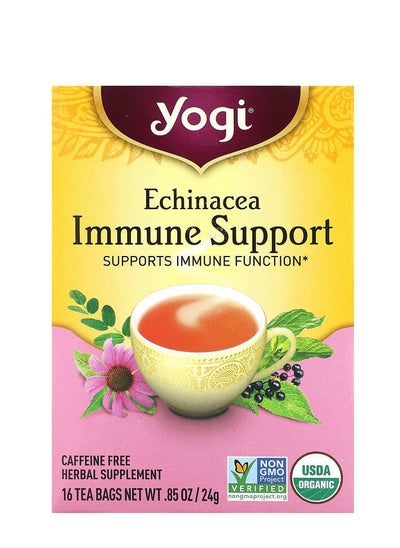 Buy Echinacea Immune Support Caffeine Free 16 Tea Bags 0.85 oz (24 g) in Saudi Arabia