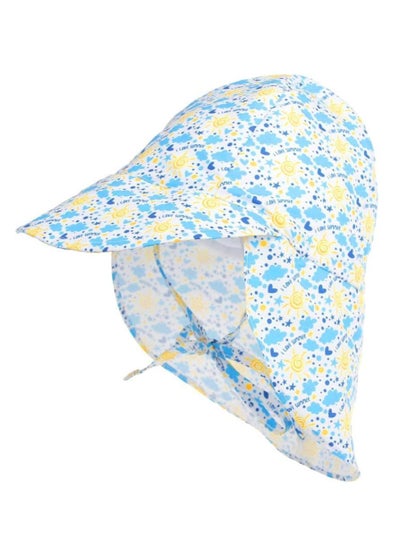 اشتري Baby Sun Hat UPF 50+ Uv Ray Sun Protection Infant Summer Swim Hat with Neck Flap Toddler Hats for Boys Girls في الامارات