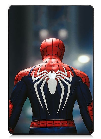 Buy Protective Flip Case For Samsung Galaxy Tab S9 FE Plus With Trifold Stand Auto Wake Sleep Shockproof Cover Spider Man Back in UAE