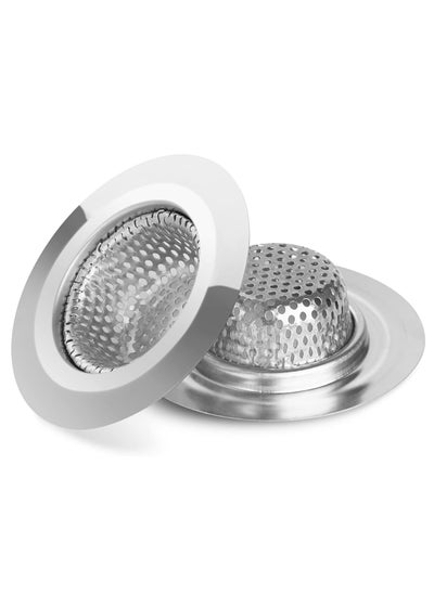 Buy Ohtomber 2PCS Bathtub Drain Strainer - 2.79 inch Shower Hair Drain Catcher, Stainless Steel Shower Bathtub Drain Cover, Bathroom Sink Strainer Filter Basket for Bathroom Sink, Wash Basin Floor Drain in Egypt