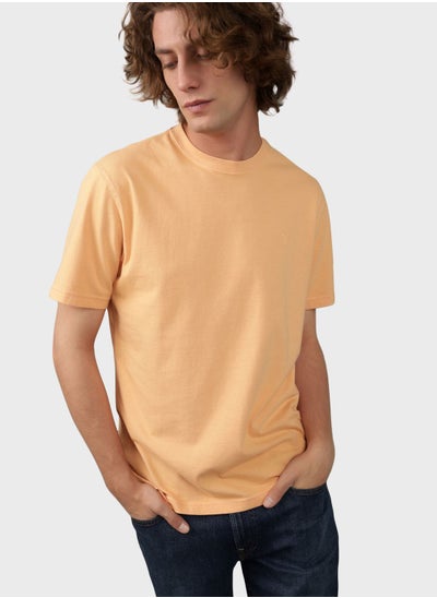 Buy Essential Crew Neck Knitted T-Shirt in Saudi Arabia