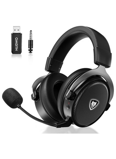 Buy G07 Gaming Headset,Wireless Gaming Headphones with Mic,2.4GHz & Bluetooth 5.3 Technology with Noise-Canceling Microphone, for PS5, PS4, PC,Ergonomic Design,Black in UAE