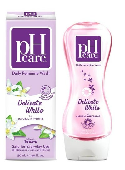 Buy PH CARE FEMININE WASH DELICATE WHITE 50ML in UAE