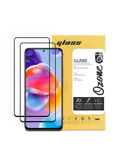 اشتري Tempered Glass Screen Protector Compatible With Redmi Note 11 Pro 5G 9H Hardness Full HD Coverage Touch Sensitive Screen Guard (Pack of 2) في الامارات