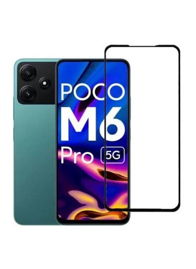 Buy Xiaomi Poco M6 Pro Tempered Glass screen protector Bubble Free, Anti-Scratch, Anti-Fingerprint, 9H Hardness in UAE