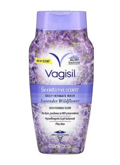 اشتري Scentsitive Scents Daily Intimate Wash Lavender Wildflower 12 fl oz 354 ml في الامارات