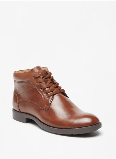 اشتري Men Solid Chukka Boots with Zip Closure في السعودية