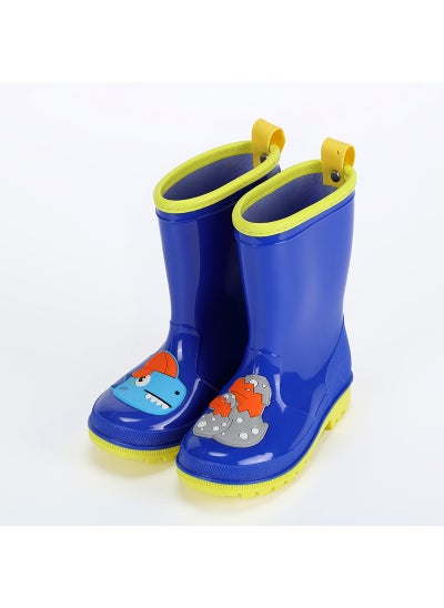 Buy Kids Mid-Calf Cartoon Rain Boots Waterproof Anti-SlipBlue Blue in Saudi Arabia