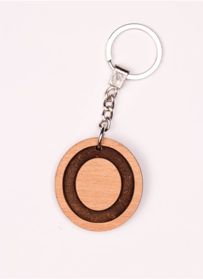 Buy O Letter Keychain Wood in Egypt