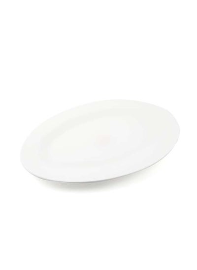 اشتري Ivory Porcelain Oval Serving Plate 45 cm في الامارات