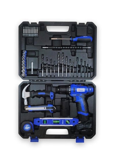42 in 1 12V Cordless Drill Driver Dual Speed with 2 Lithium-Ion ...