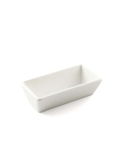 اشتري Ivory Porcelain Rectangular Dish 10x55x3 cm في الامارات