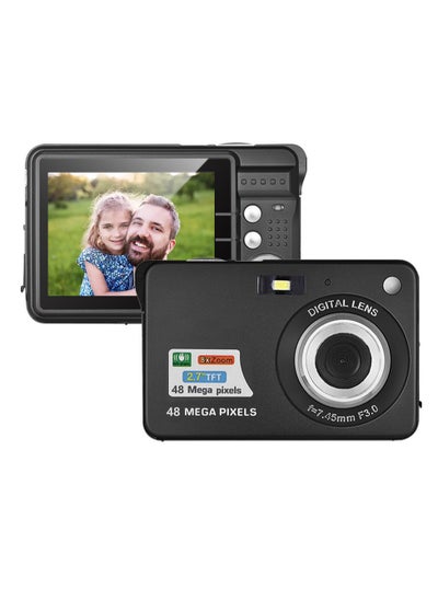 اشتري Portable 1080P Digital Camera Video Camcorder 48MP Anti-shake 8X Zoom 2.7 Inch LCD Screen Face Detact Smile Capture Built-in Lithium Battery في السعودية