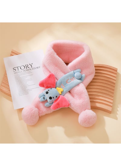 اشتري Kids Cartoon Dragon Plush Scarf Winter WarmElephant Pink Elephant Pink في الامارات