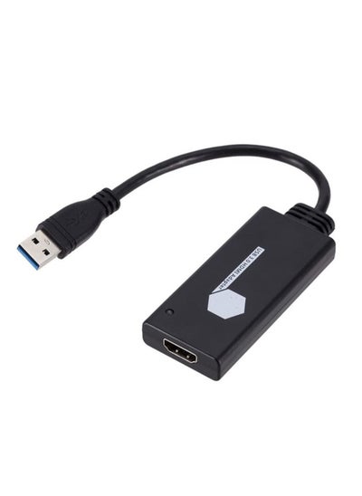 اشتري USB 3.0 Male to HDMI Female Adapter Mini HD 1080P Video Cable Adapter Converter for PC Laptop في الامارات