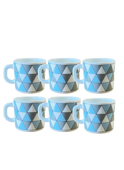 اشتري Weave Opalware Mug Set, 6 Piece Set - 180ML في السعودية