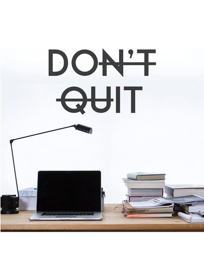 اشتري Don't Quit Quotes Wall Sticker, Wall Arts Home Décor Wall Decals, 14x22 inches by Spoil Your Wall في الامارات