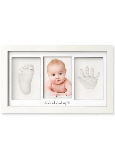 اشتري Baby Hand And Footprint Kit Baby Footprint Kit Newborn Keepsake Frame Baby Handprint Kit Personalized Baby Gifts Nursery Decor Baby Shower Gifts For Girls Boys (Alpine White) في الامارات